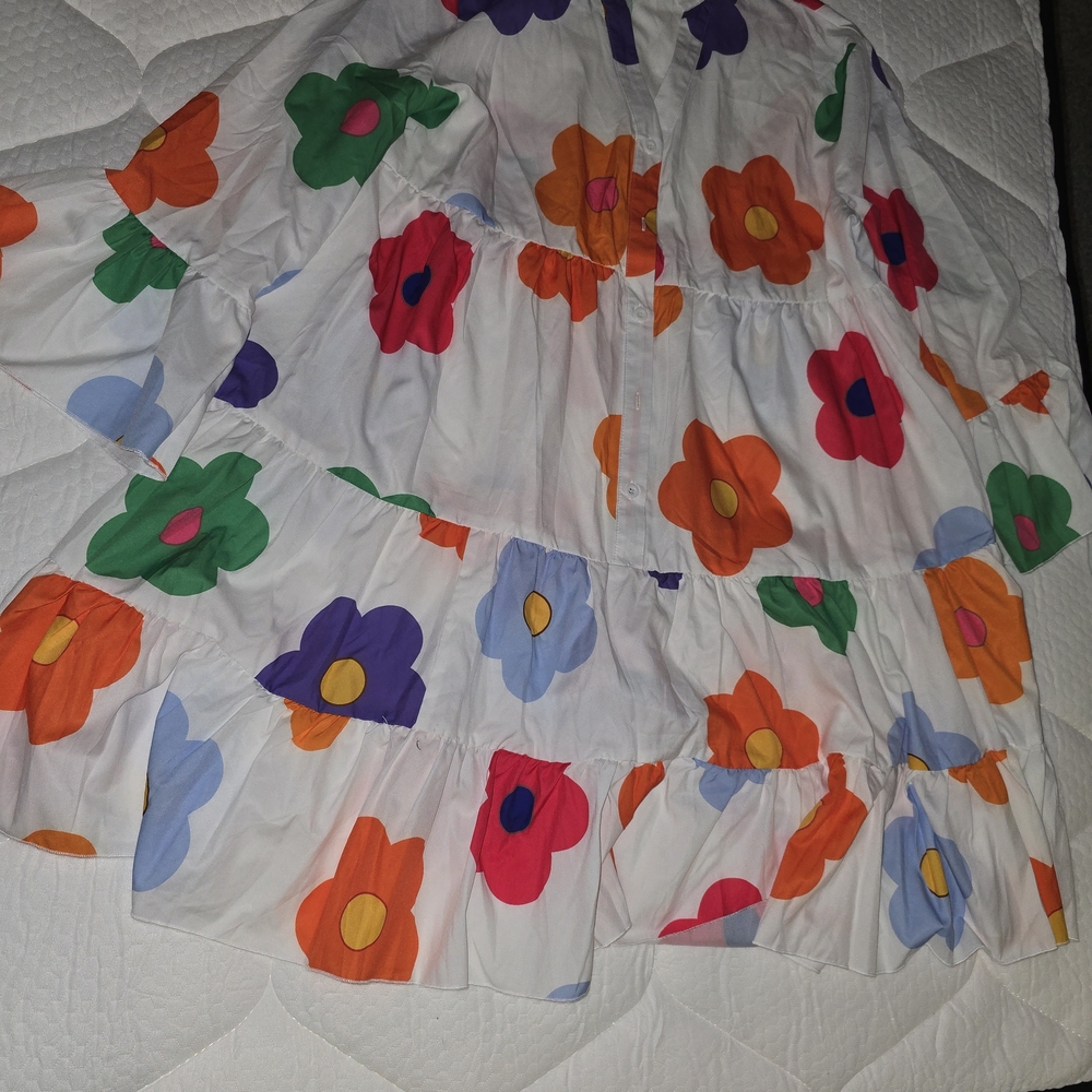 Floral Multicolor Tiered Dress